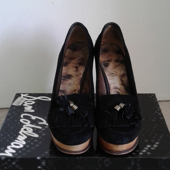 Sam Edelman Loafer Wedges - Picture 2 of 6